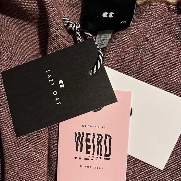 LAZY OAF Hangry Bear Knitted Cardigan oversized sweater - Picture 4 of 16